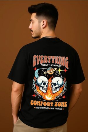 Everything Premium White Oversized T- Shirt for men