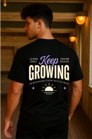 Keep Growing Oversized T- Shirt For Men