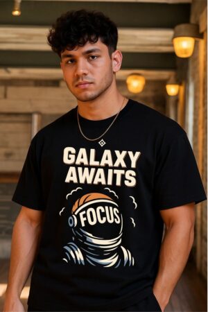 Galaxy Awaits Oversized T- Shirt For Men