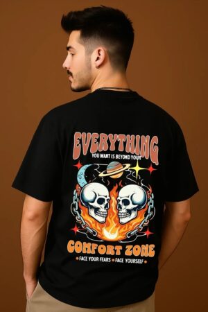 Everything Black Oversized T- Shirt For Men
