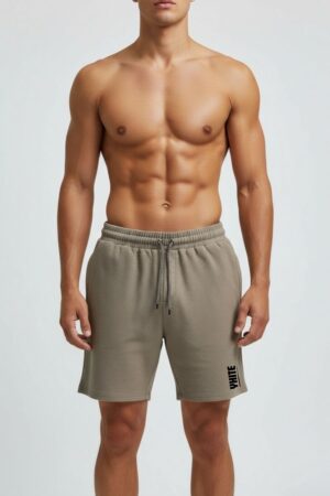 Beige Pop Corn Short For Men