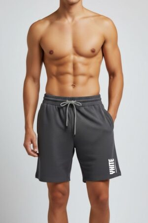 Dark Grey Popcorn Shorts