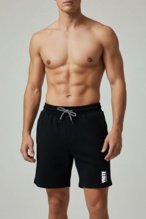 Black Popcorn Shorts