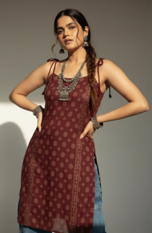 Maroon Grace Kurti