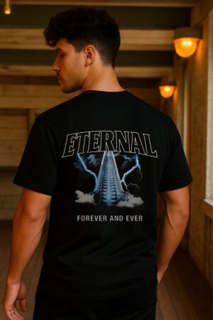 Men's Eternal Black Oversized T- Shirt