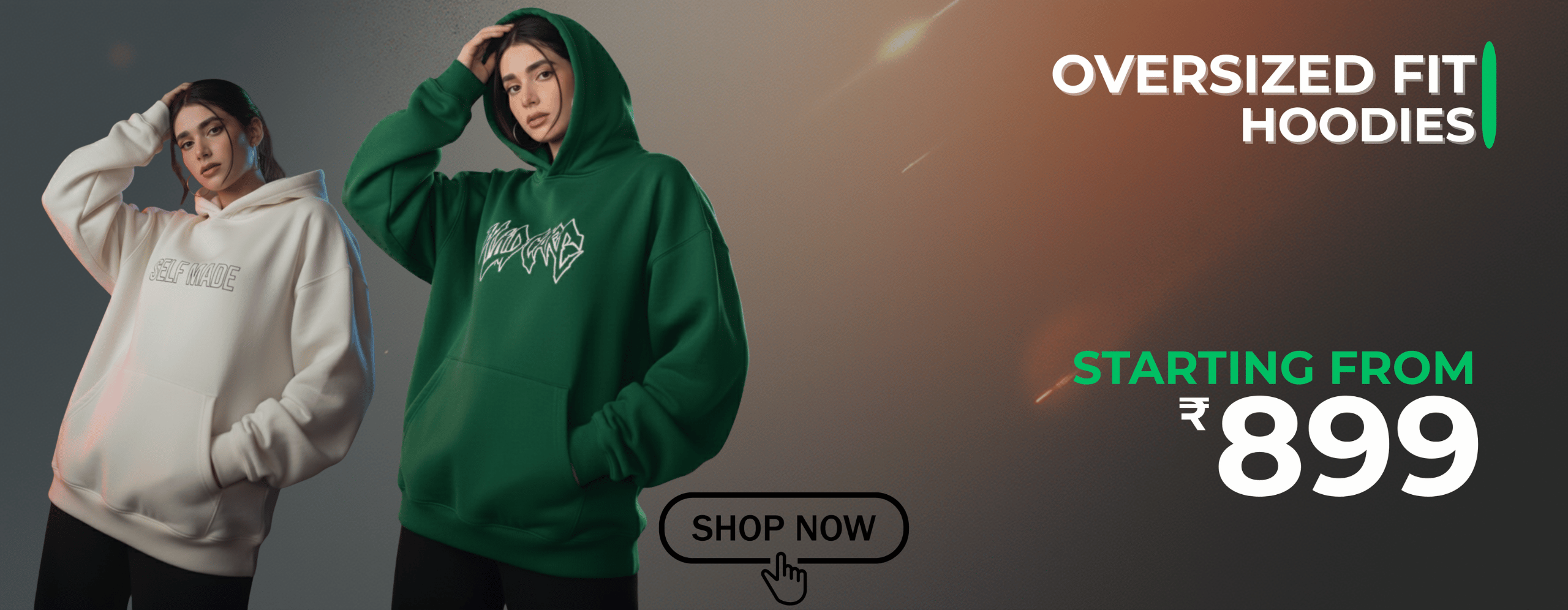 yhite oversized hoodies