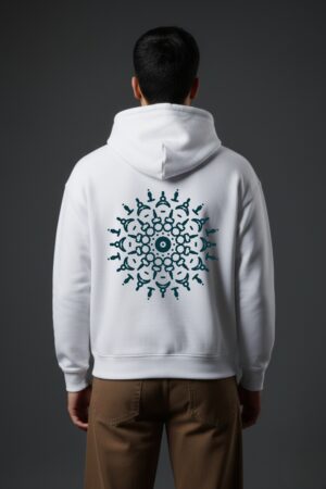 Mandala Core White Hoodie