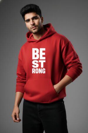 Be Strong Crimson Core Hoodie