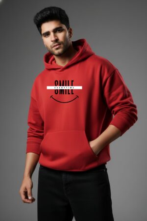 Smile Everytime Crimson Hoodie