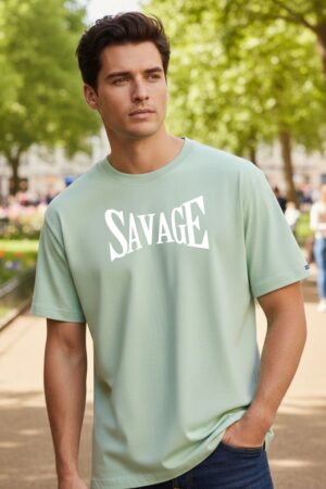 Men's Savage Pastel Green Classic T- Shirt
