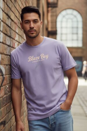 Men's Blaze Boy Lavender Classic T- Shirt