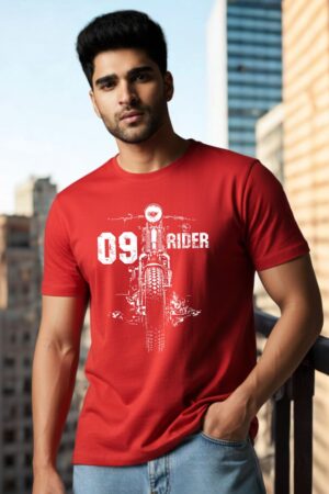 Men's Rider Red Classic T- Shirt