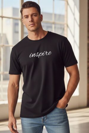 Men's Inspire Black Classic T- Shirt