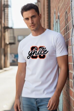 Men's Yhite White Classic T- Shirt