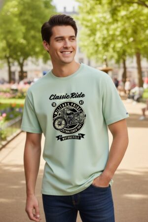 Men's Classic Ride Pastel Green Classic T- Shirt
